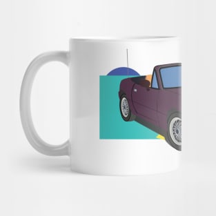 Miata in Merlot with an Extra 90s Vibe Mug